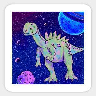 Space t-rex Sticker